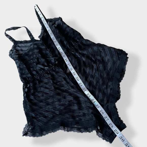 Lily of France Lingerie Romper Vintage 70s Neglige Black Sheer Pet 0/2 USA Made - Picture 10 of 12